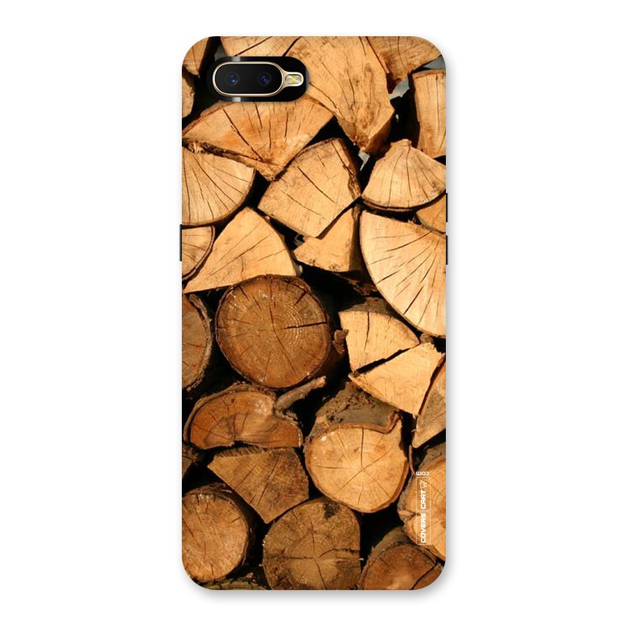 Wooden Logs Back Case for Oppo K1