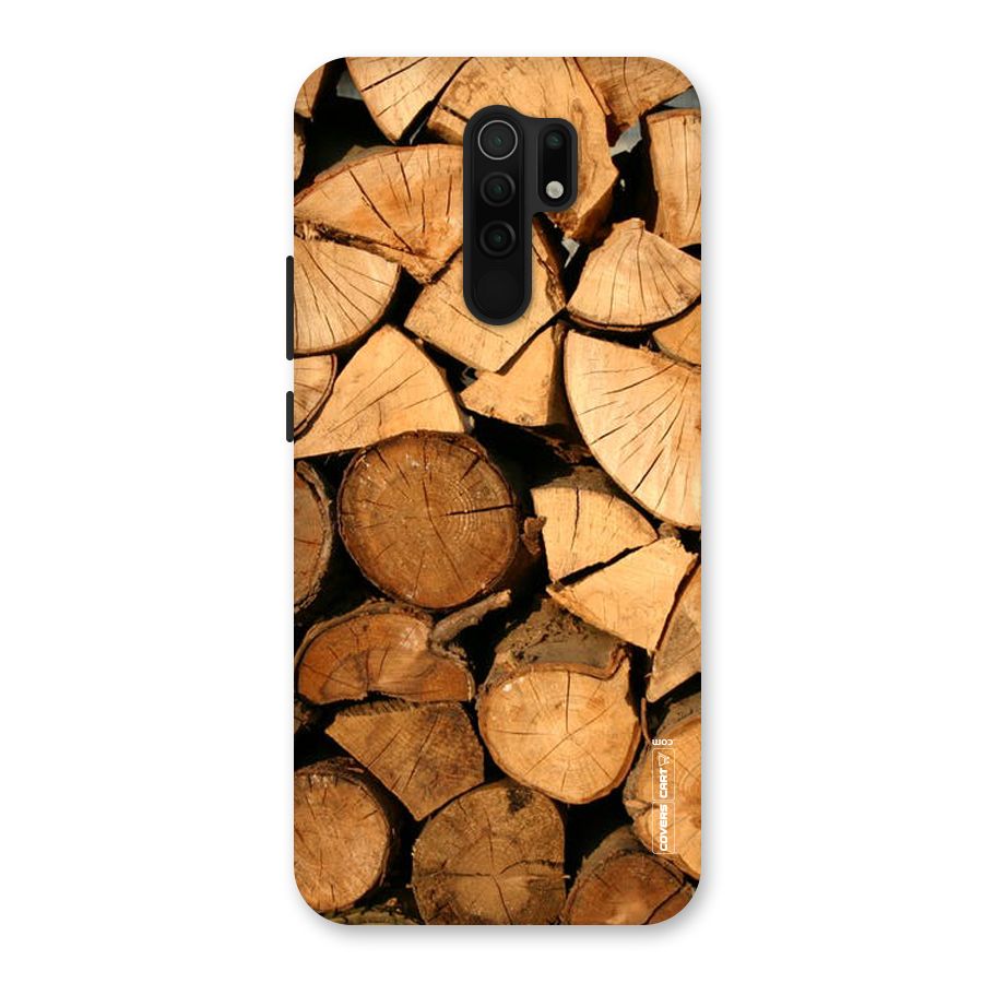 Wooden Logs Back Case for Poco M2