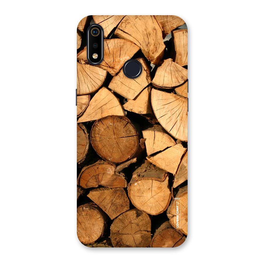 Wooden Logs Back Case for Realme 3i