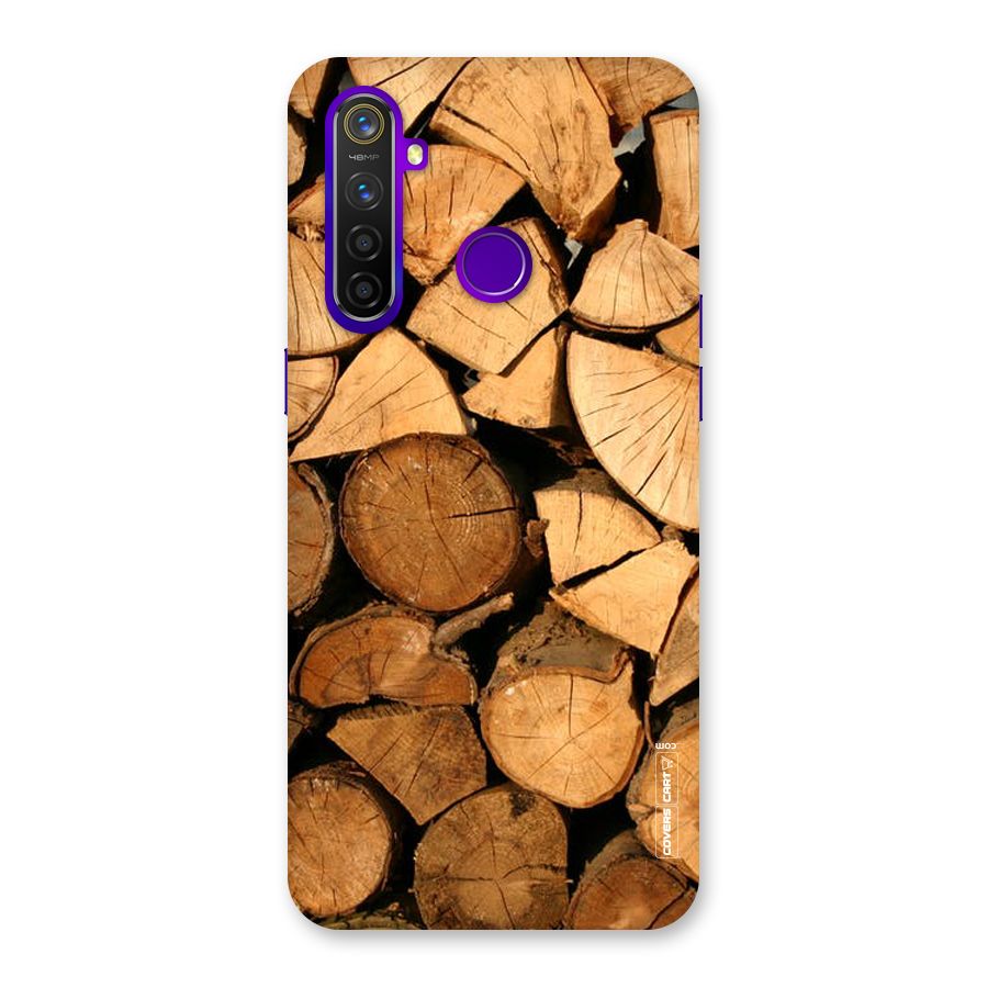 Wooden Logs Back Case for Realme 5 Pro
