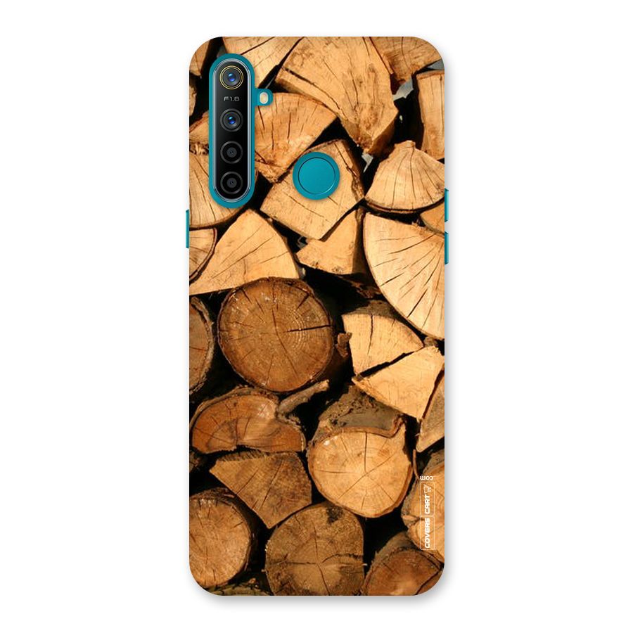 Wooden Logs Back Case for Realme 5i