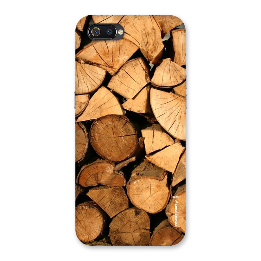 Wooden Logs Back Case for Realme C2