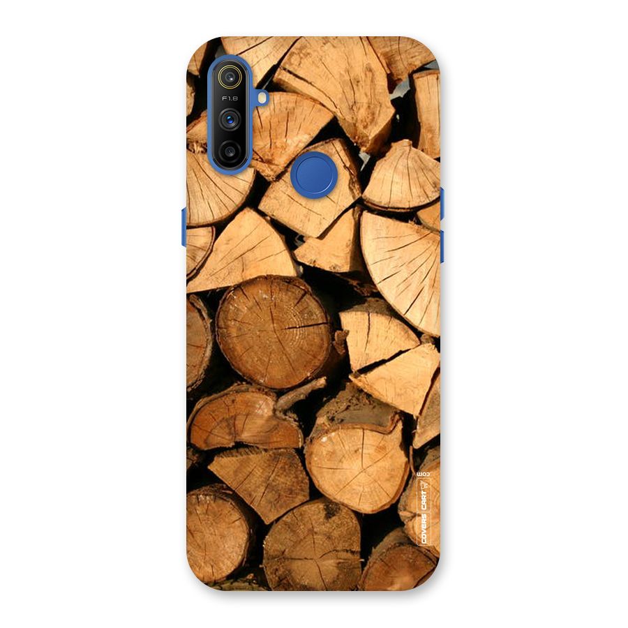 Wooden Logs Back Case for Realme Narzo 10A