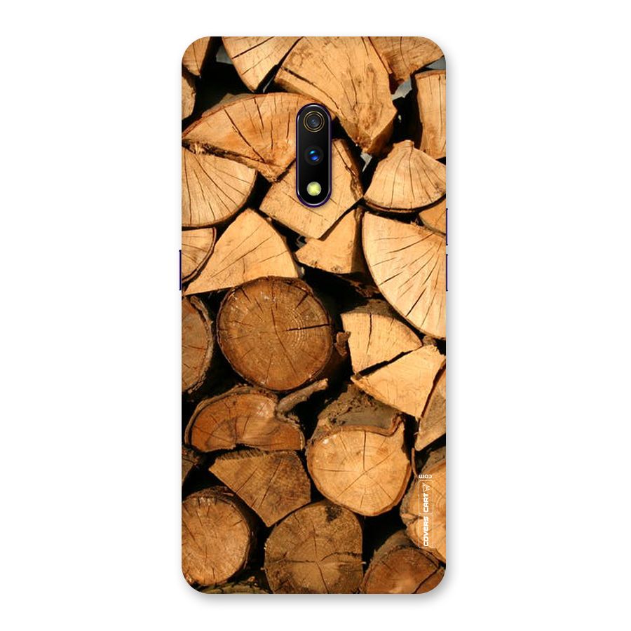 Wooden Logs Back Case for Realme X