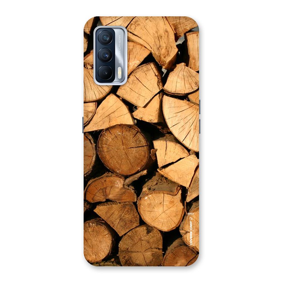 Wooden Logs Back Case for Realme X7
