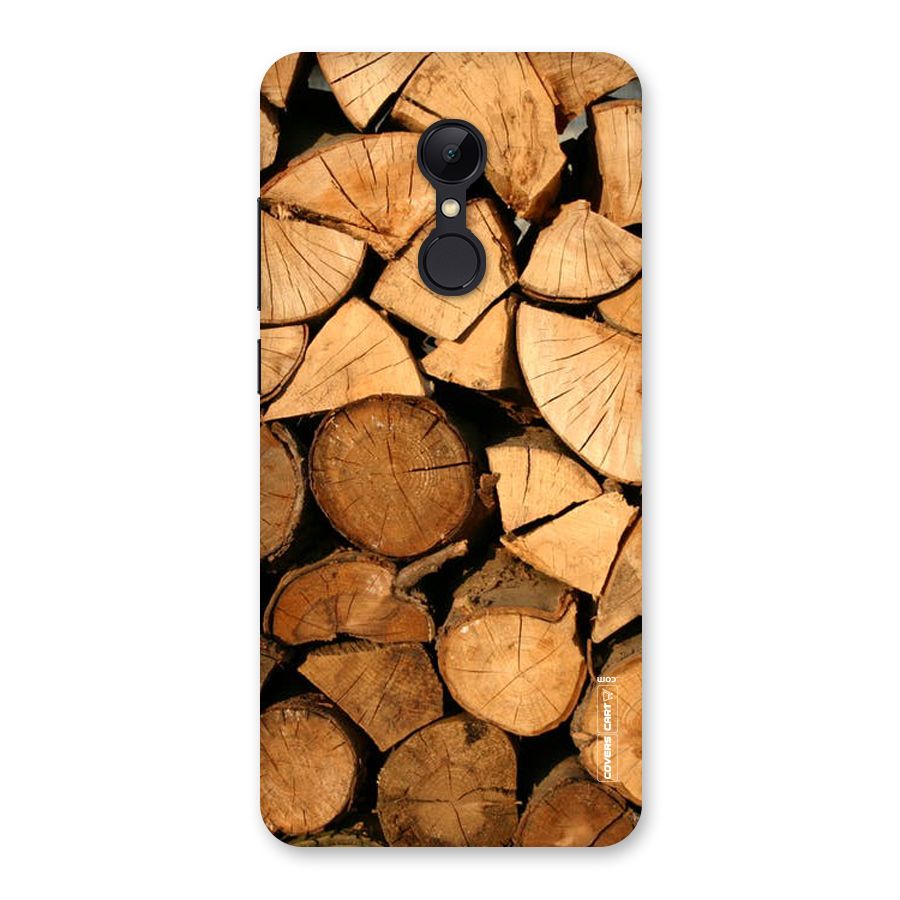 Wooden Logs Back Case for Redmi 5