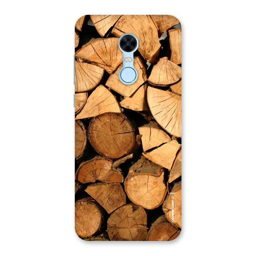 Wooden Logs Back Case for Redmi Note 5