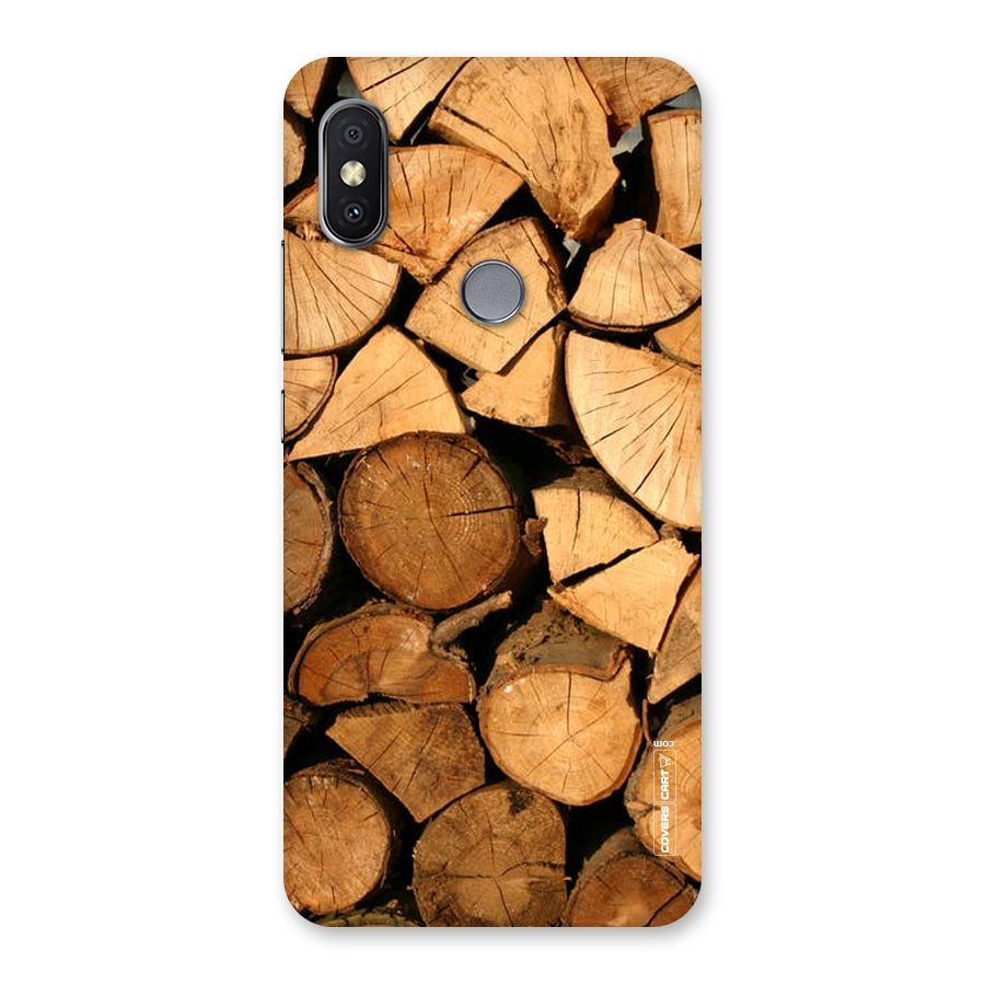 Wooden Logs Back Case for Redmi Y2