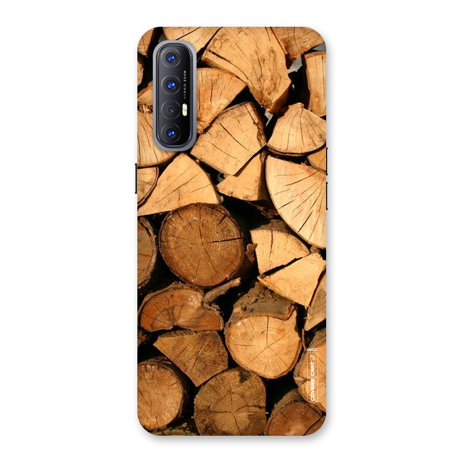 Wooden Logs Back Case for Reno3 Pro