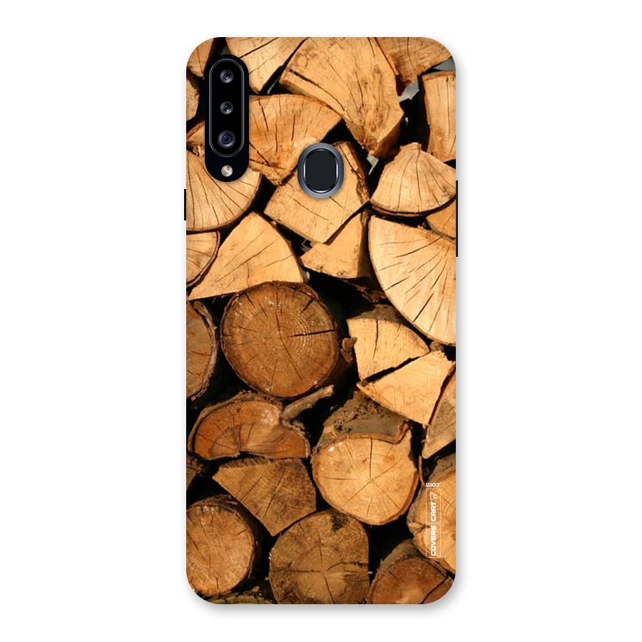 Wooden Logs Back Case for Samsung Galaxy A20s