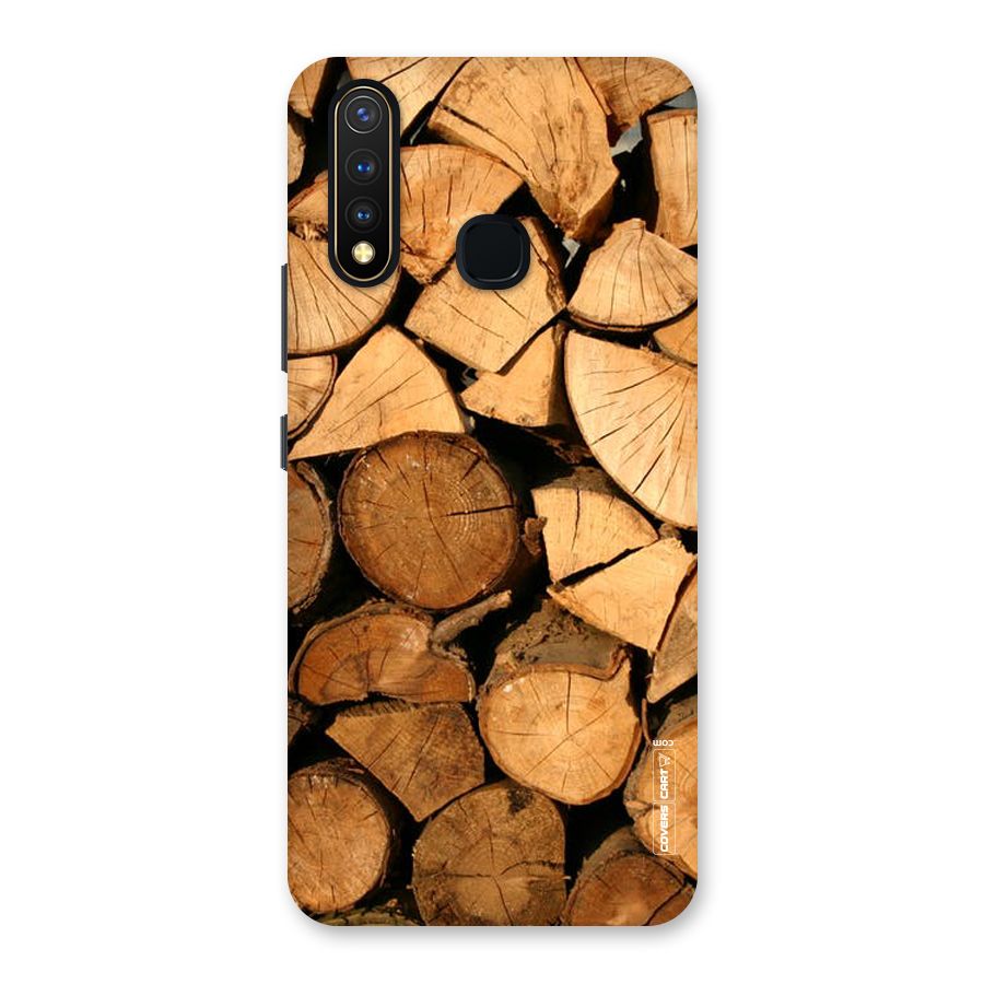Wooden Logs Back Case for Vivo U20