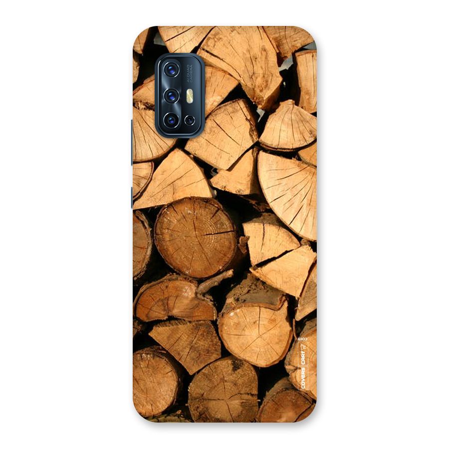 Wooden Logs Back Case for Vivo V17