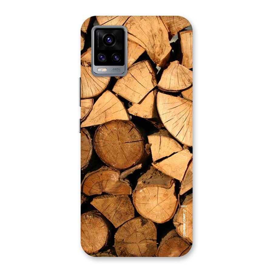 Wooden Logs Back Case for Vivo V20