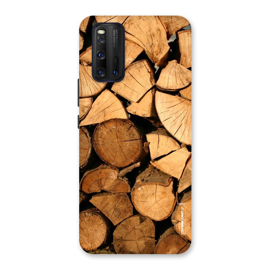 Wooden Logs Back Case for Vivo iQOO 3
