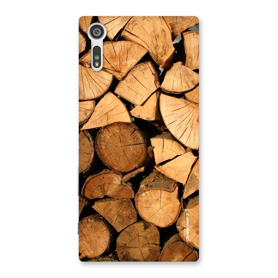 Wooden Logs Back Case for Xperia XZ
