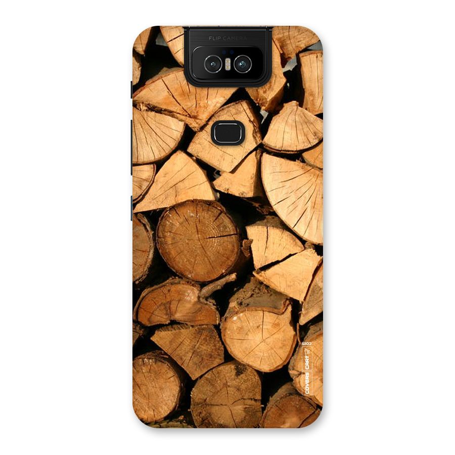 Wooden Logs Back Case for Zenfone 6z