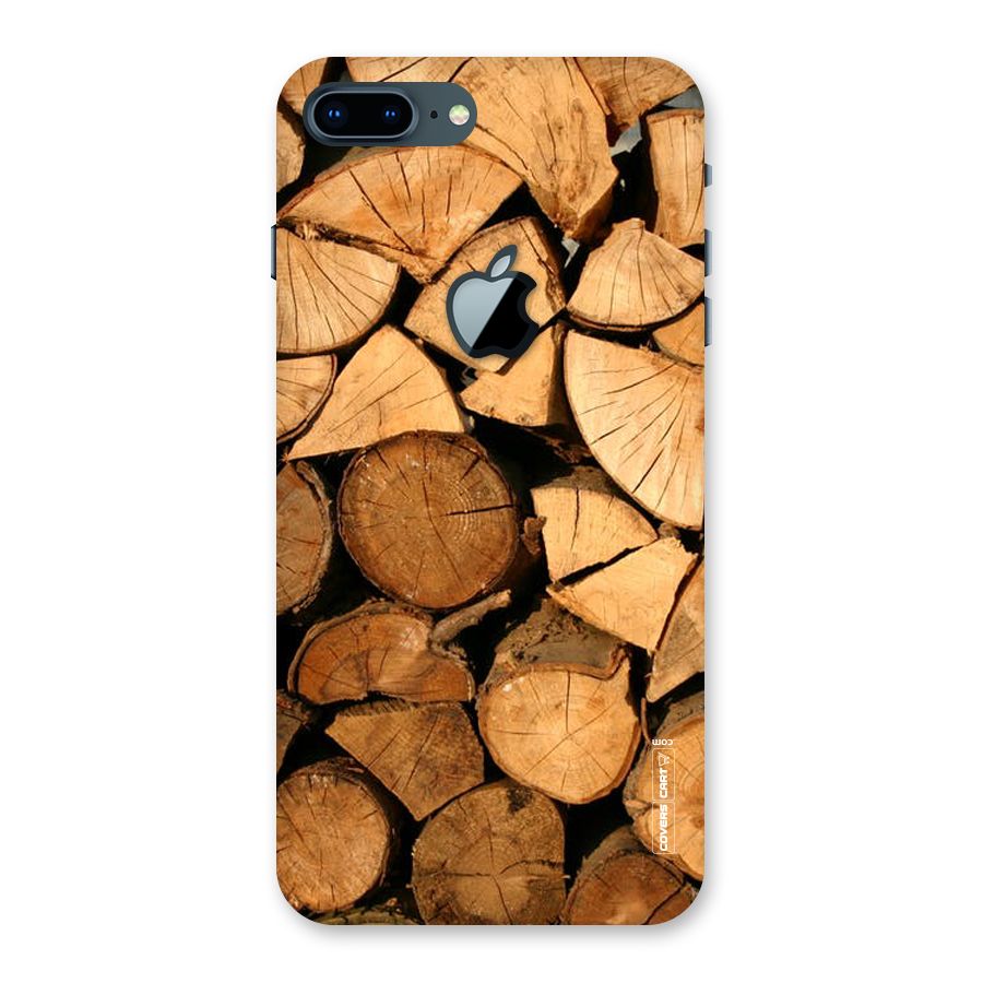 Wooden Logs Back Case for iPhone 7 Plus Apple Cut