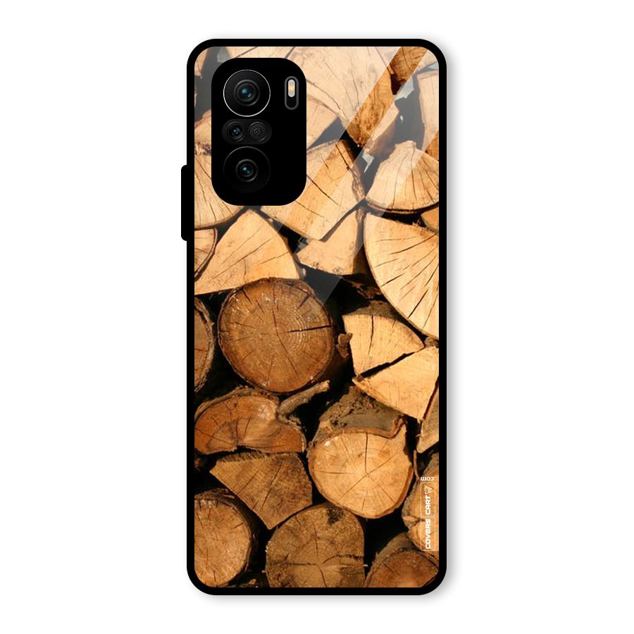 Wooden Logs Glass Back Case for Mi 11x