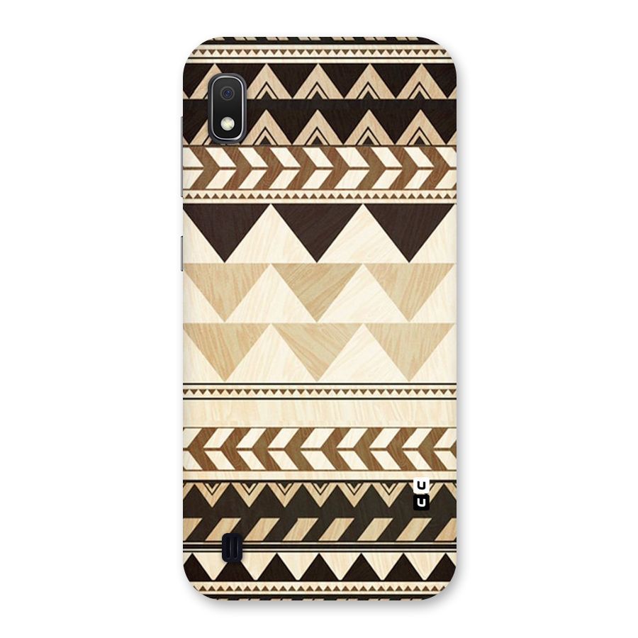 Wooden Printed Chevron Back Case for Galaxy A10