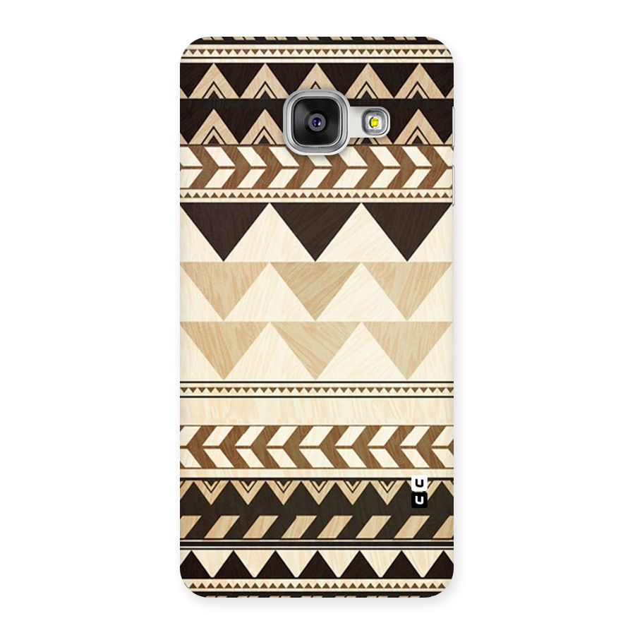 Wooden Printed Chevron Back Case for Galaxy A3 2016