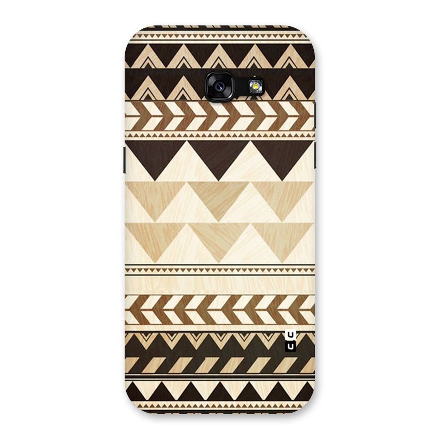 Wooden Printed Chevron Back Case for Galaxy A5 2017