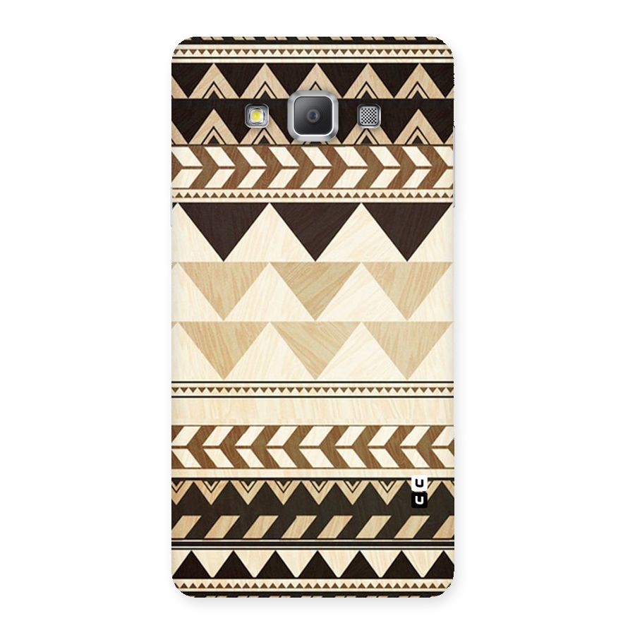 Wooden Printed Chevron Back Case for Galaxy A7