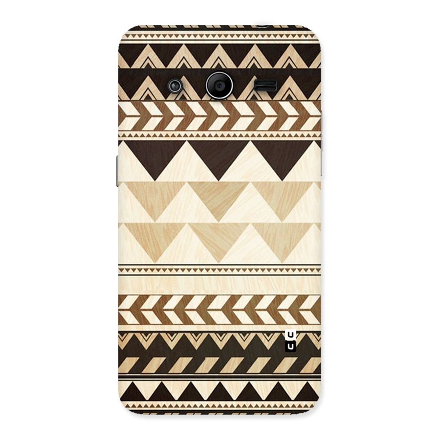Wooden Printed Chevron Back Case for Galaxy Core 2