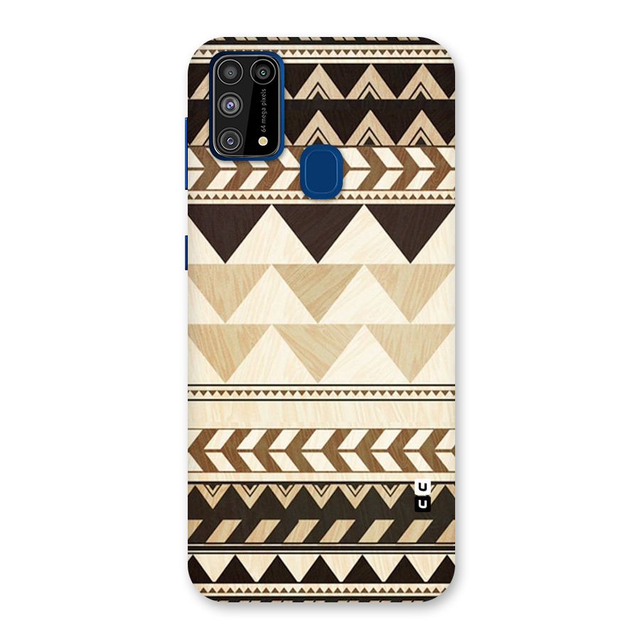 Wooden Printed Chevron Back Case for Galaxy F41