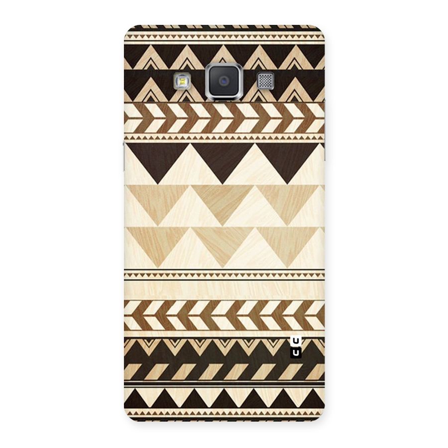 Wooden Printed Chevron Back Case for Galaxy Grand Max