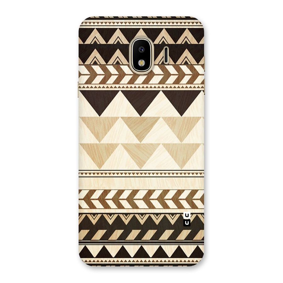 Wooden Printed Chevron Back Case for Galaxy J4
