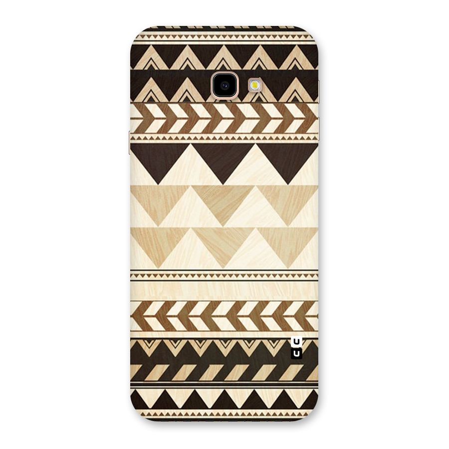 Wooden Printed Chevron Back Case for Galaxy J4 Plus