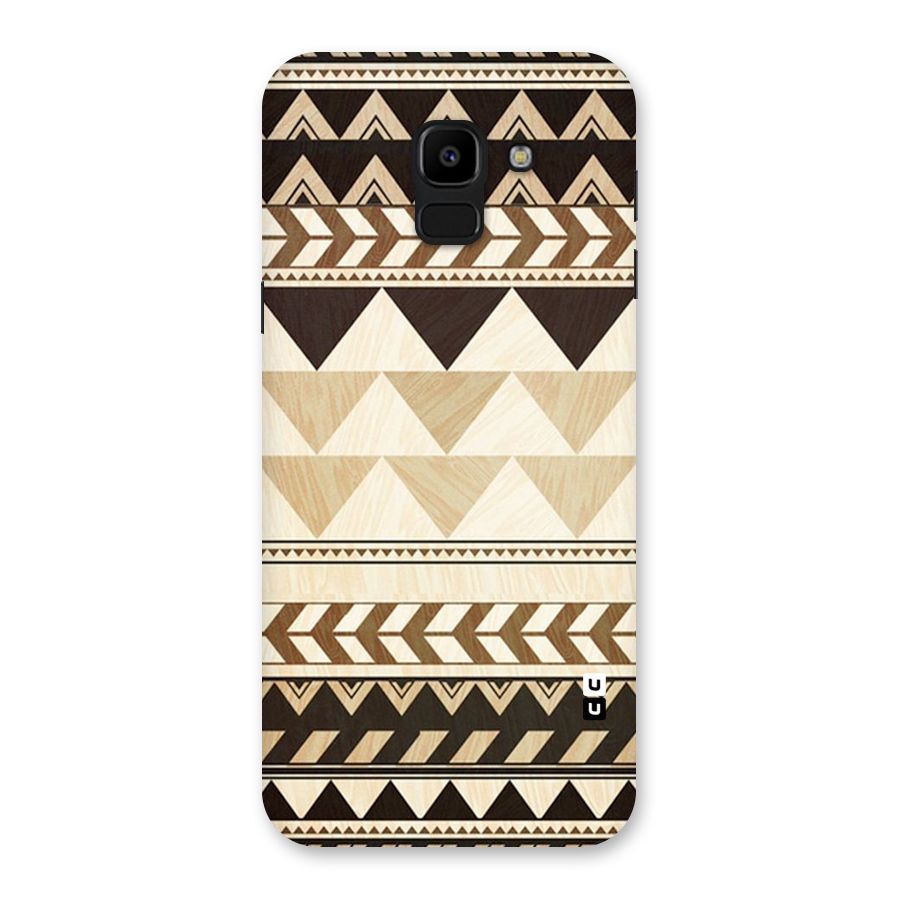 Wooden Printed Chevron Back Case for Galaxy J6