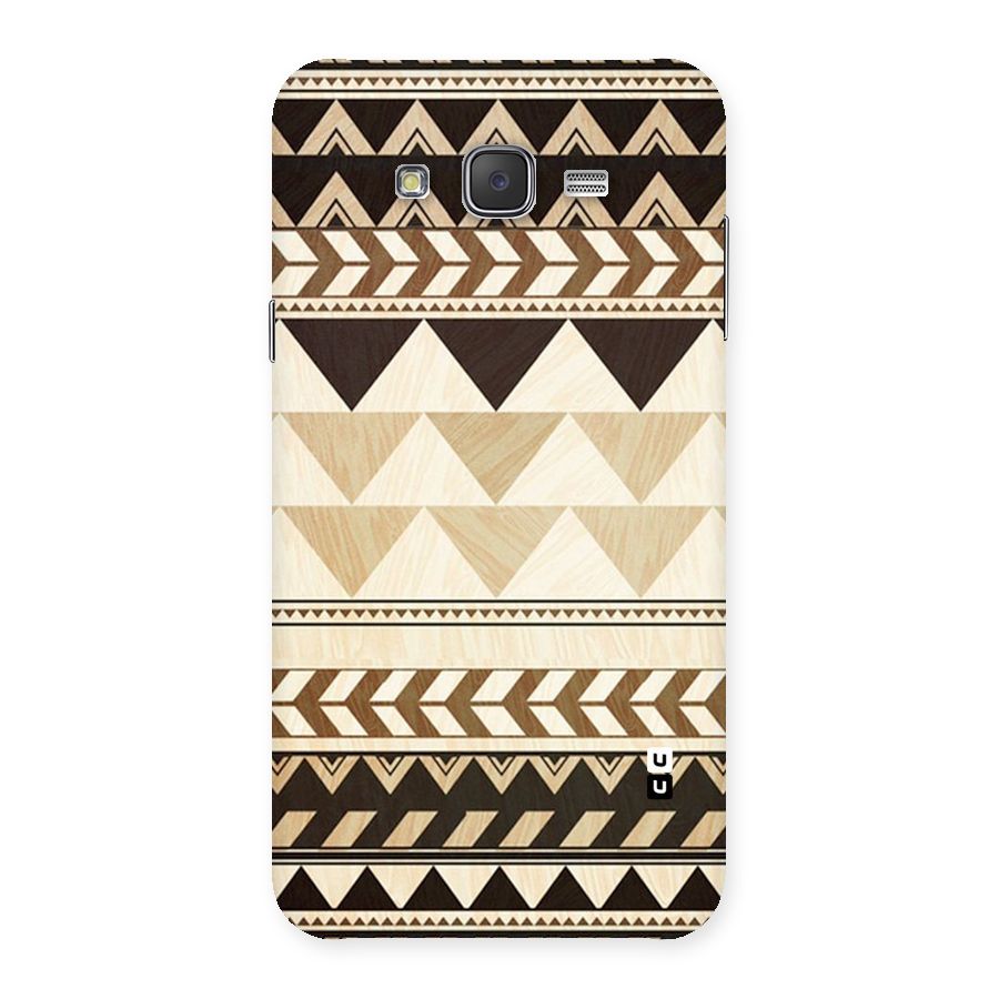 Wooden Printed Chevron Back Case for Galaxy J7