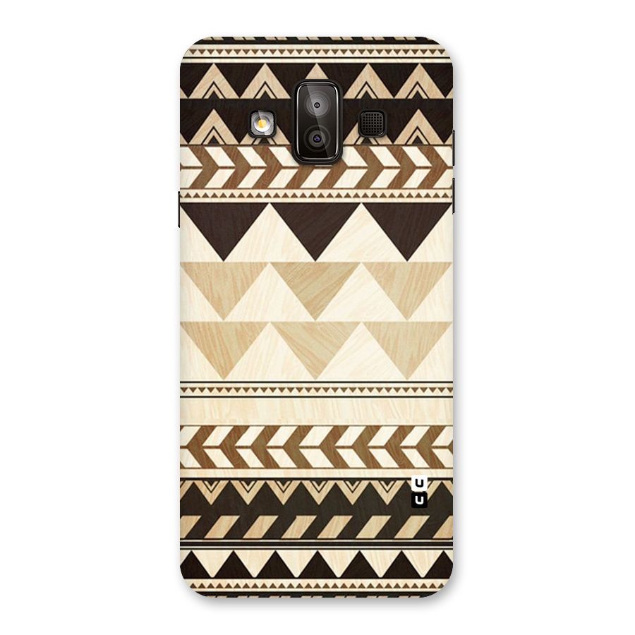 Wooden Printed Chevron Back Case for Galaxy J7 Duo