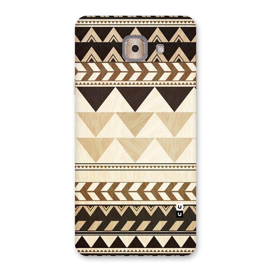 Wooden Printed Chevron Back Case for Galaxy J7 Max