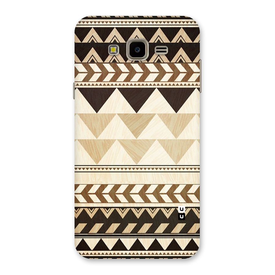 Wooden Printed Chevron Back Case for Galaxy J7 Nxt