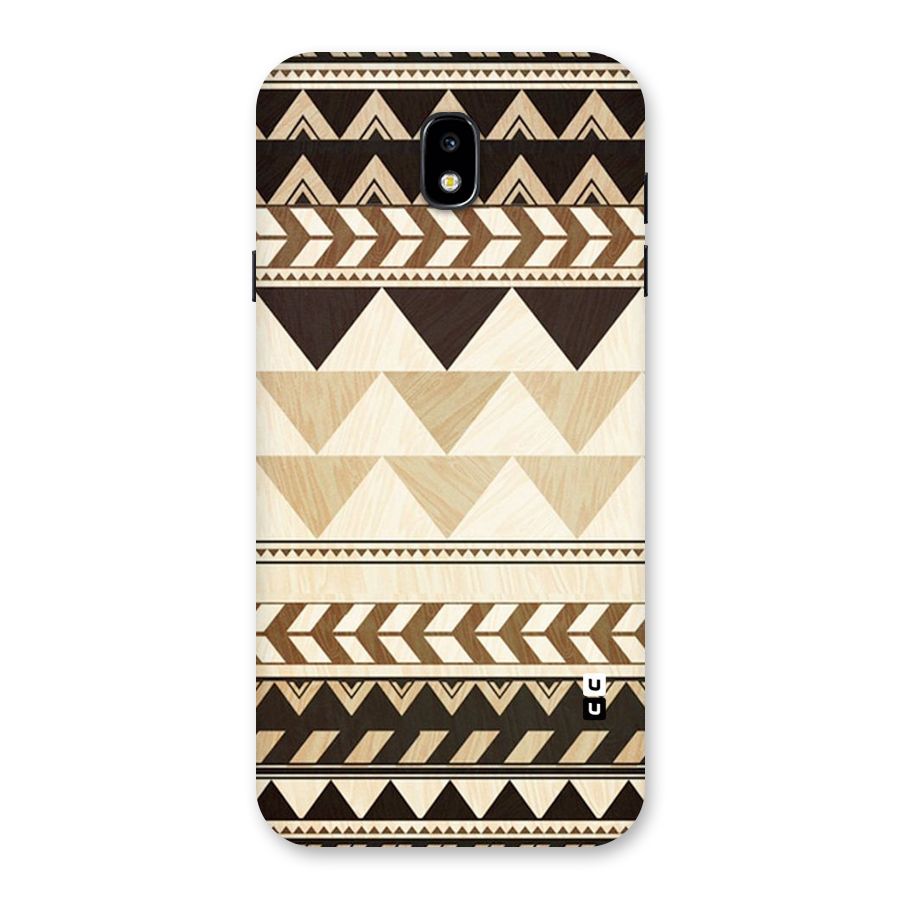 Wooden Printed Chevron Back Case for Galaxy J7 Pro