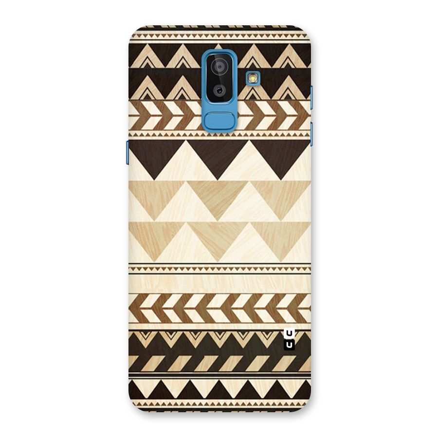 Wooden Printed Chevron Back Case for Galaxy J8