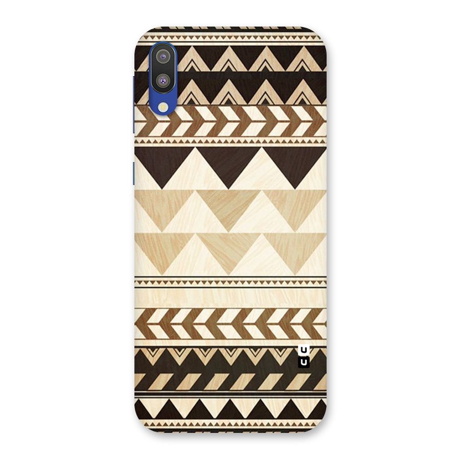 Wooden Printed Chevron Back Case for Galaxy M10