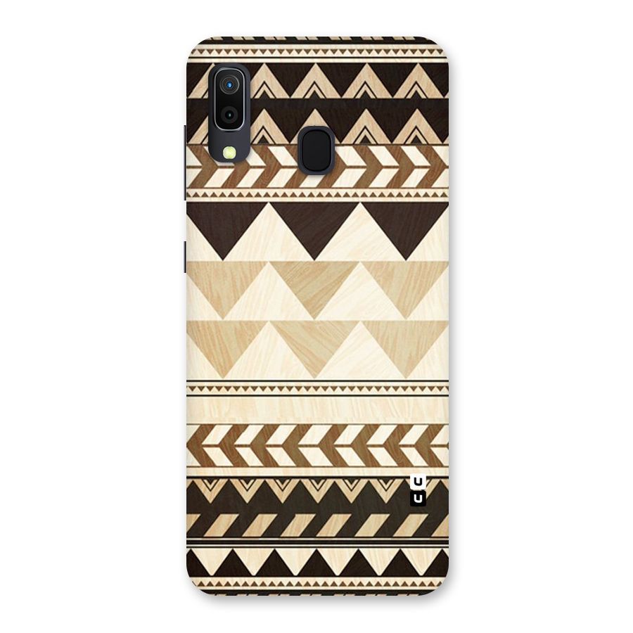 Wooden Printed Chevron Back Case for Galaxy M10s
