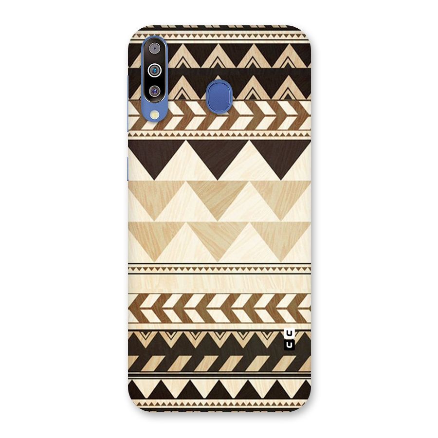 Wooden Printed Chevron Back Case for Galaxy M30
