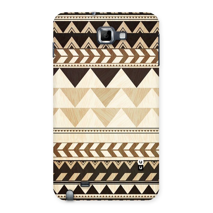 Wooden Printed Chevron Back Case for Galaxy Note