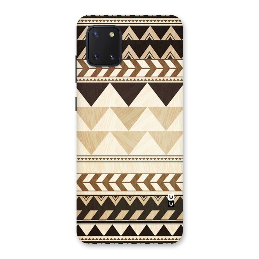 Wooden Printed Chevron Back Case for Galaxy Note 10 Lite