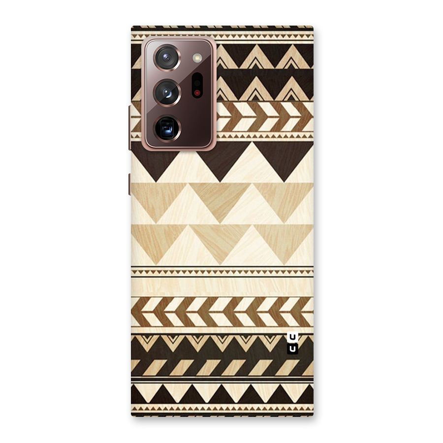 Wooden Printed Chevron Back Case for Galaxy Note 20 Ultra