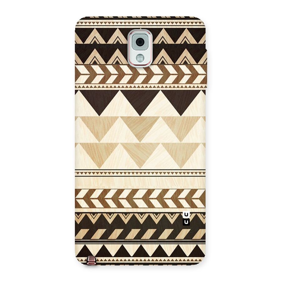 Wooden Printed Chevron Back Case for Galaxy Note 3