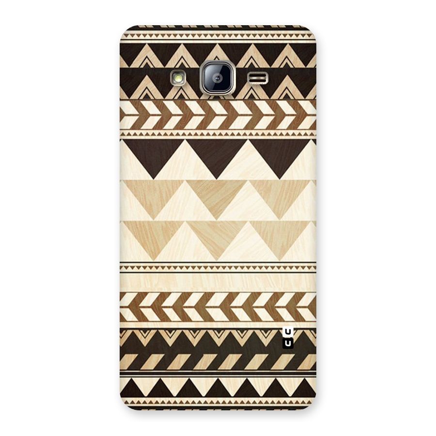 Wooden Printed Chevron Back Case for Galaxy On5