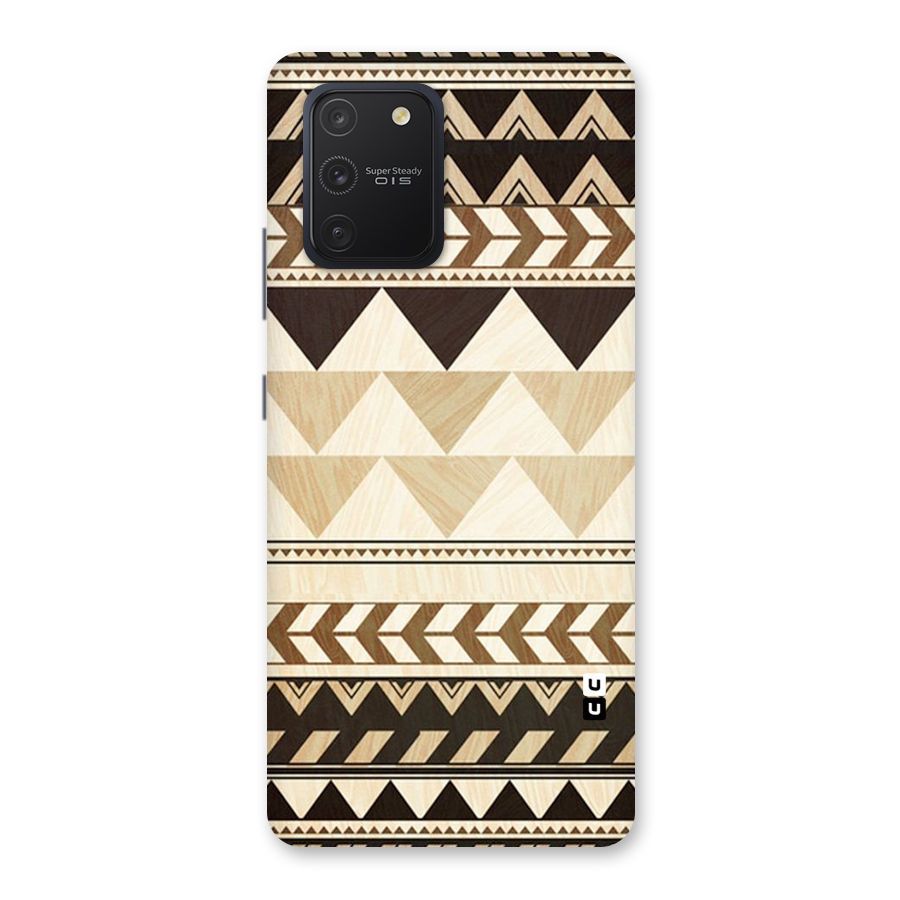 Wooden Printed Chevron Back Case for Galaxy S10 Lite