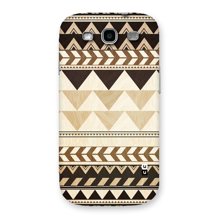 Wooden Printed Chevron Back Case for Galaxy S3