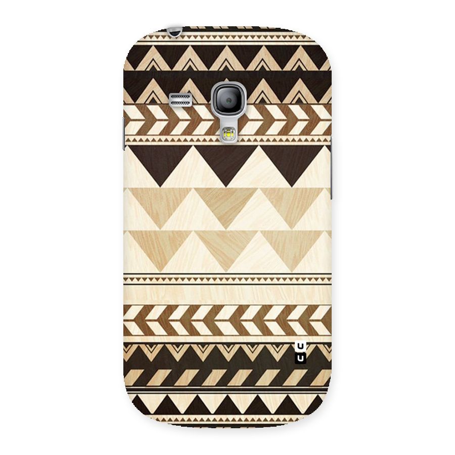 Wooden Printed Chevron Back Case for Galaxy S3 Mini