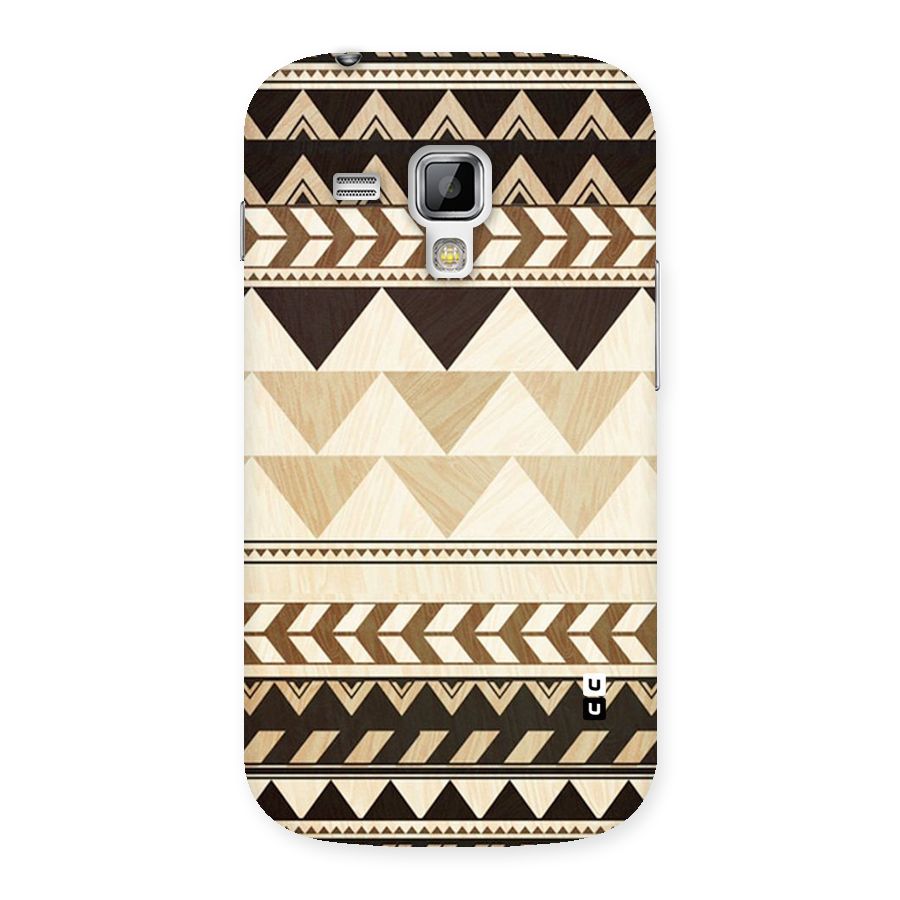 Wooden Printed Chevron Back Case for Galaxy S Duos